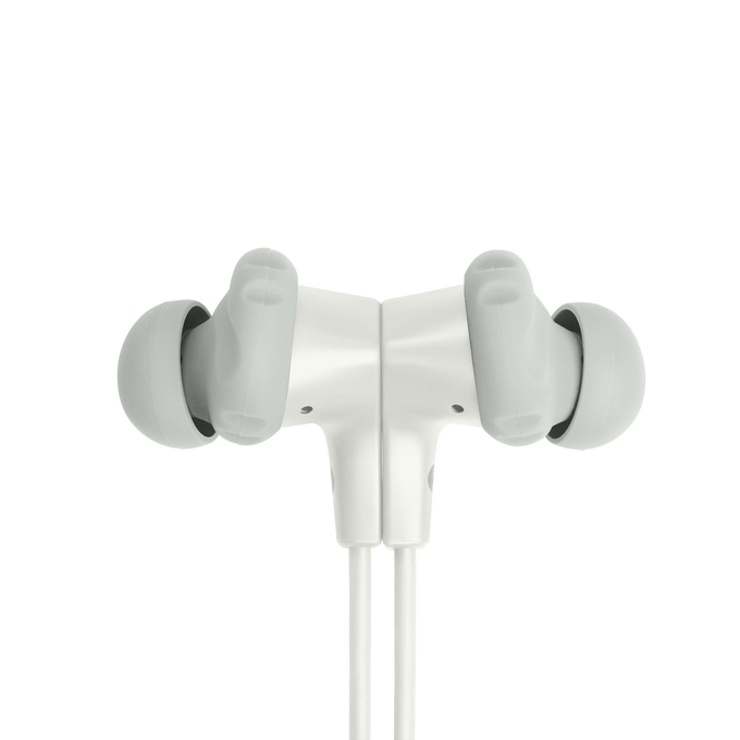 JBL Endurance Run 2 Wired - White - Waterproof Wired Sports In-Ear Headphones - Detailshot 1 image number null